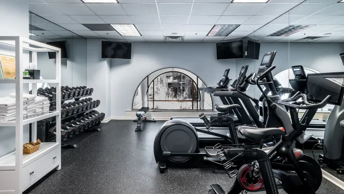 Gimnasio en hotel
