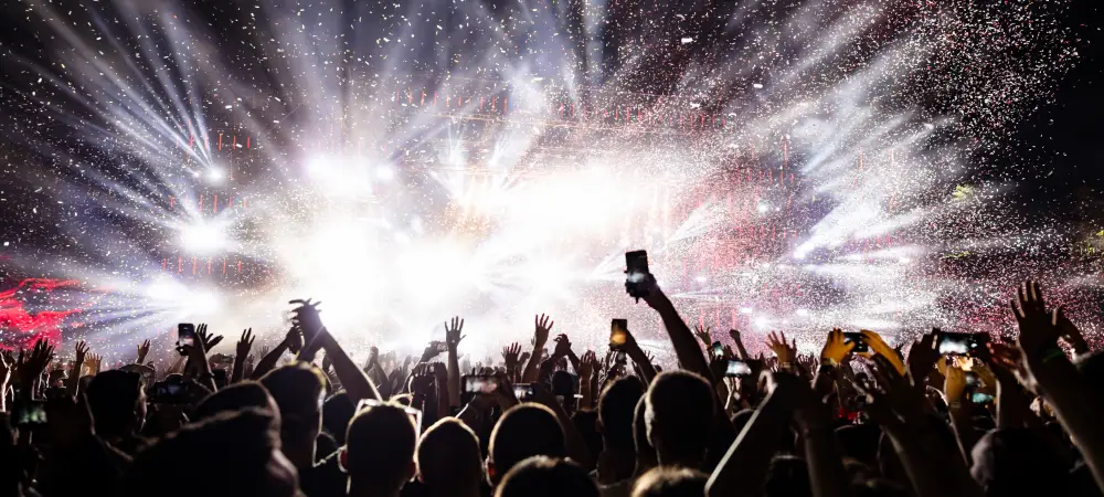 Concerts and soccer games