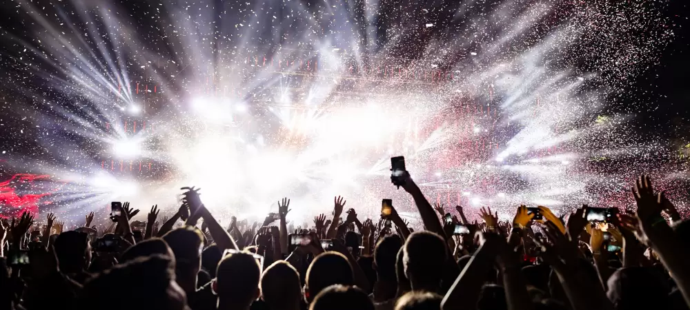 Concerts and soccer games